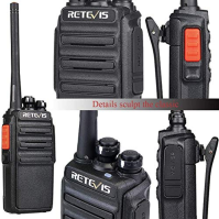 Retevis RT24V Freenet Radiostanice, bezlicenční walkie-talkie, walkie-talkie s headsetem a USB nabíjecí stanicí, 6 kanálů walkie